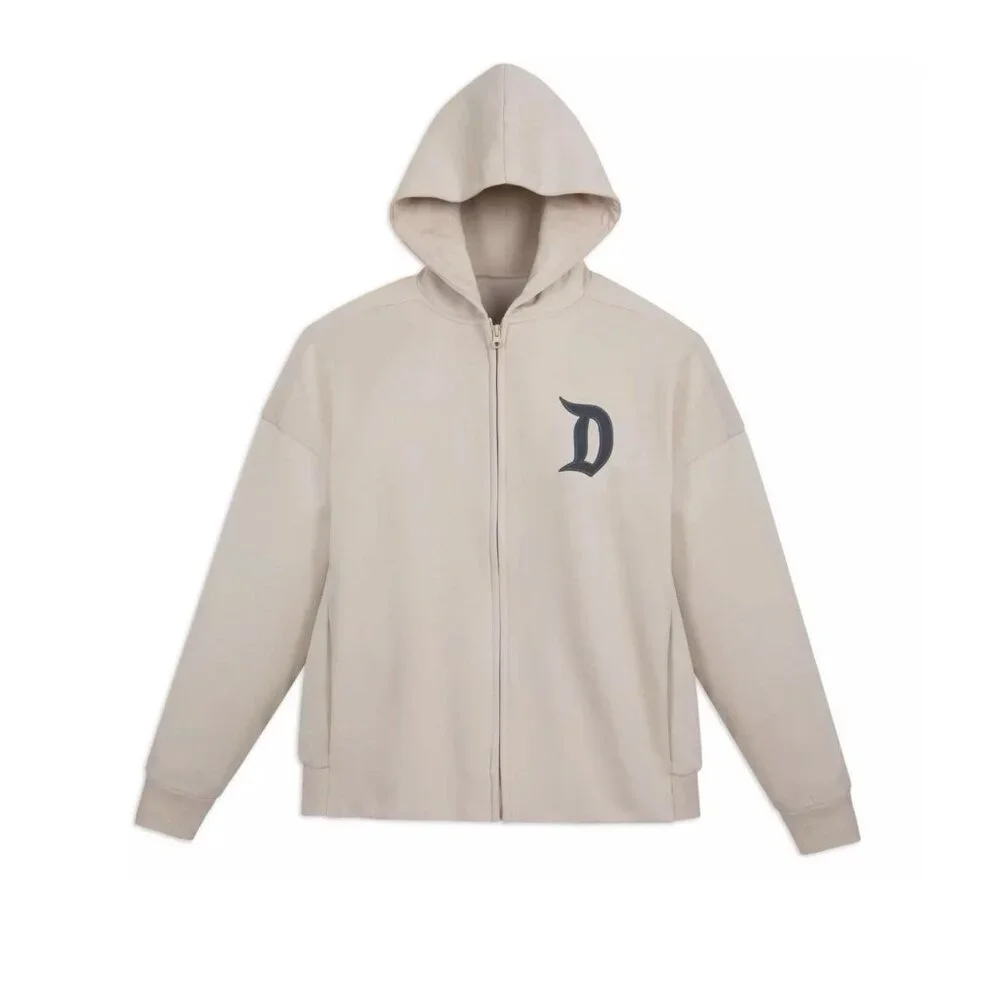 Disney Parks  DISNEYLAND Logo Zip Hoodie Beige Adult Size XL - Picture 2 of 7